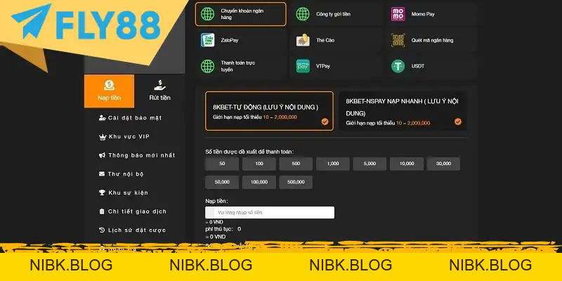 Hướng dẫn nạp tiền Fly88 - Giao dịch Nhanh và Bảo mật - FLY88 DEAL Hướng dẫn nạp tiền Fly88 - Giao dịch Nhanh và Bảo mật - FLY88 DEAL